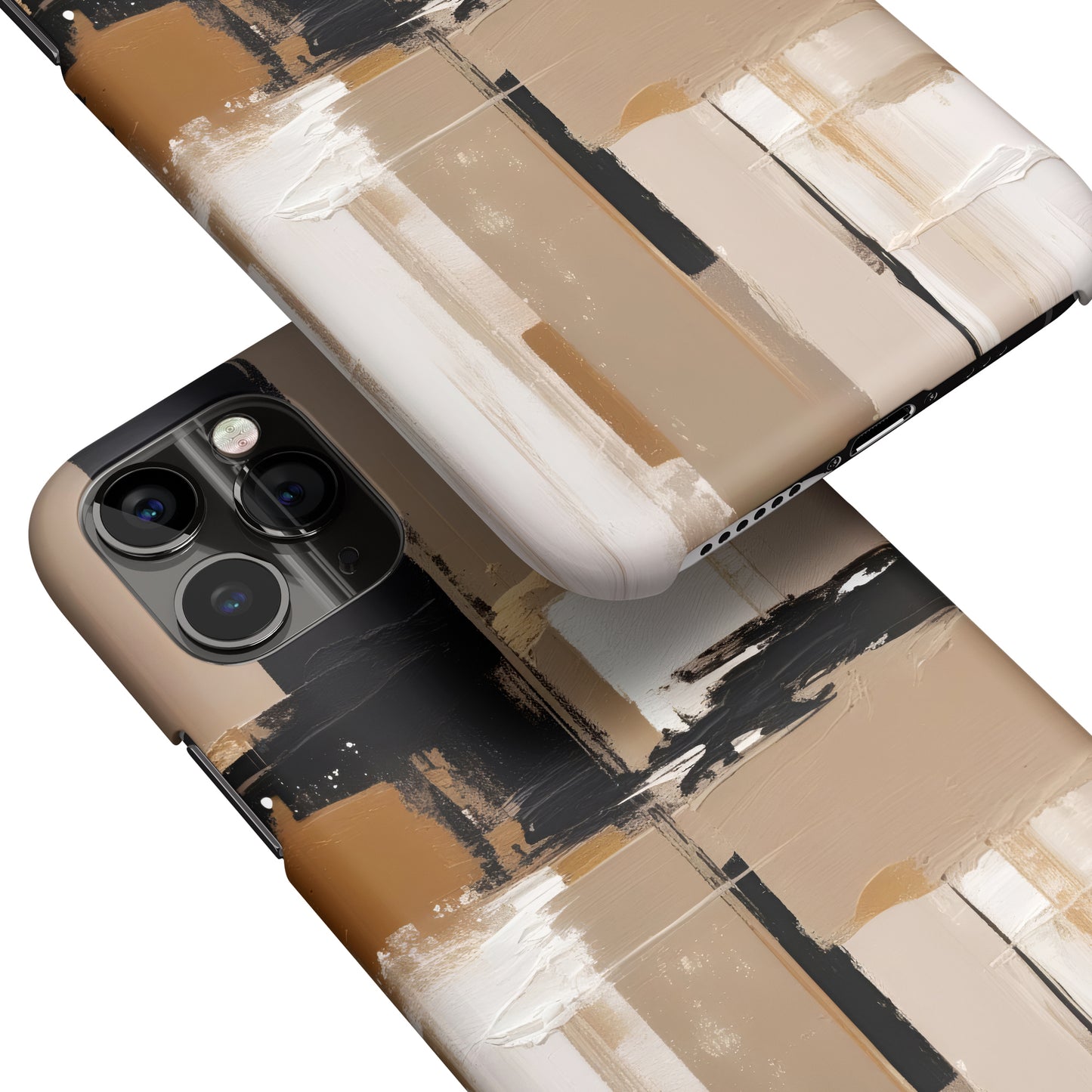 Beige Impressions iPhone Case