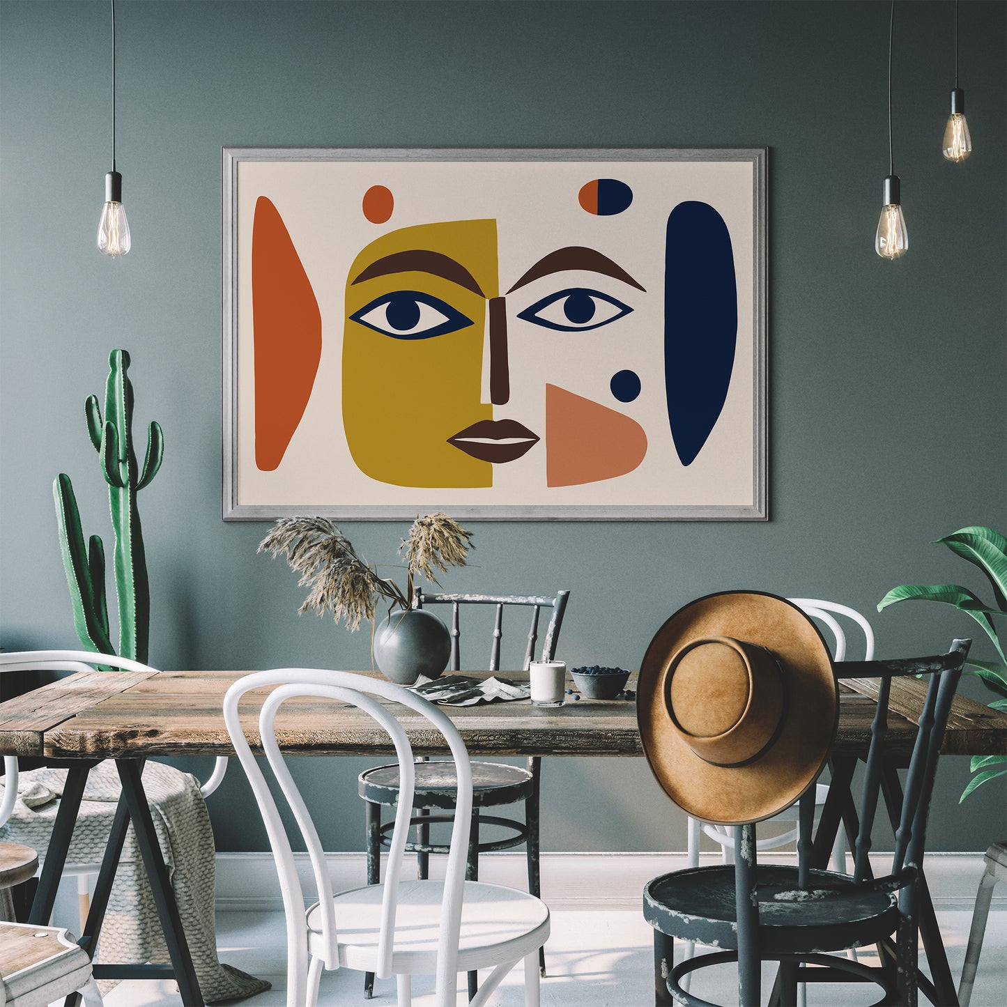 Modern Face Horizontal Art Print