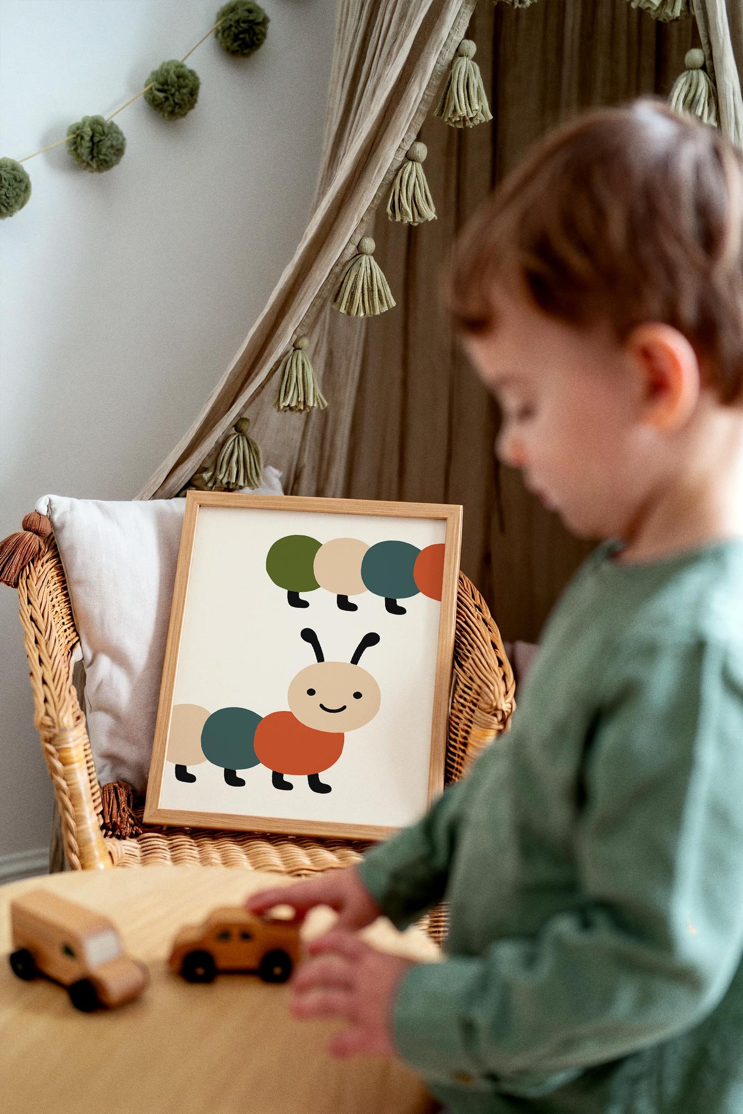 Cute Caterpillar Poster - Nursery Wall Art