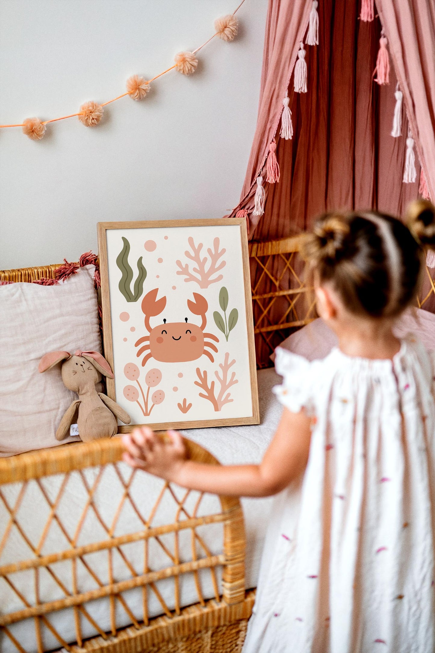 Funny Crab Poster – Cute Kids Wall Art