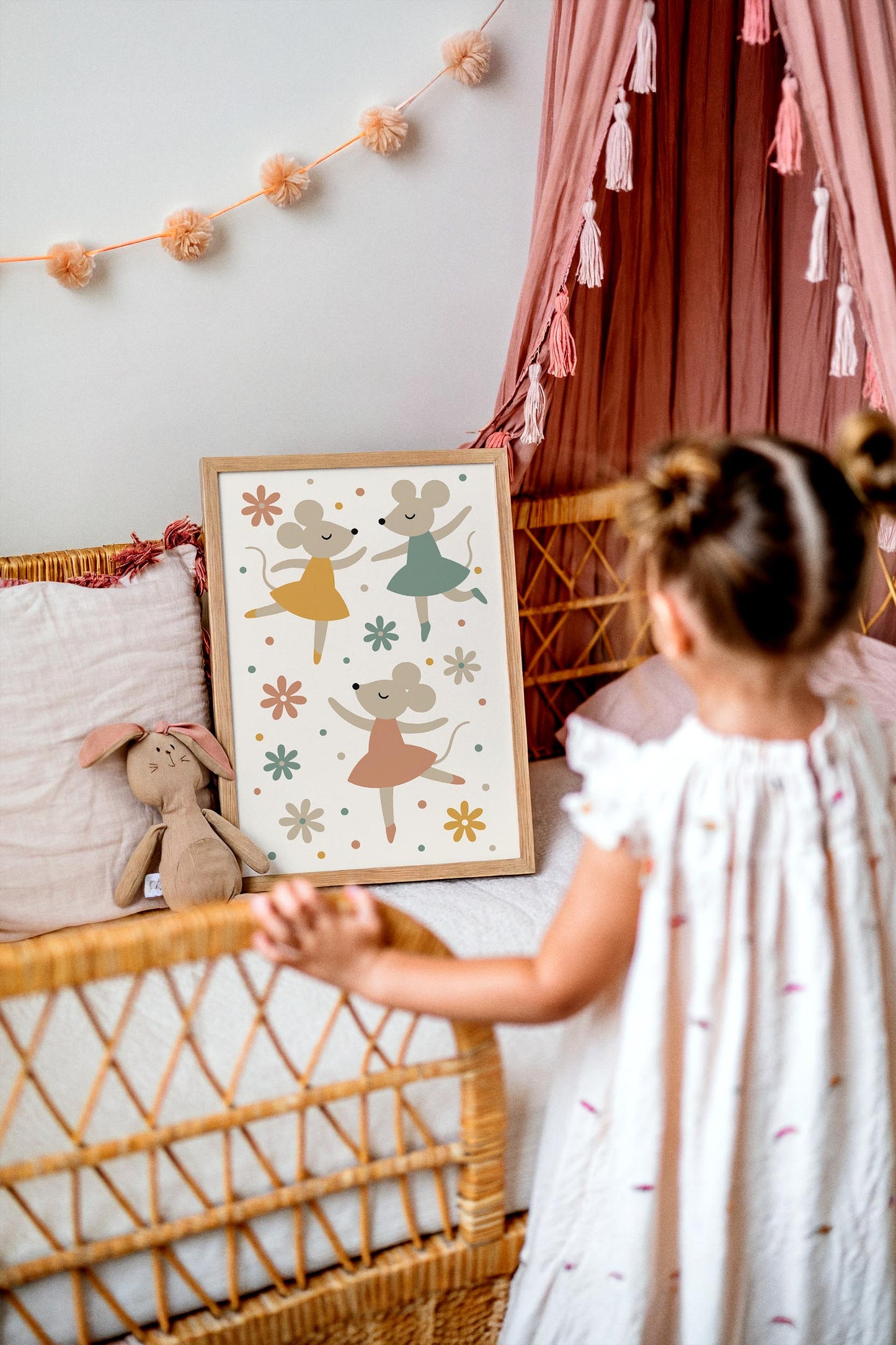Little Mice Ballet Print - Cute Kids Wall Art