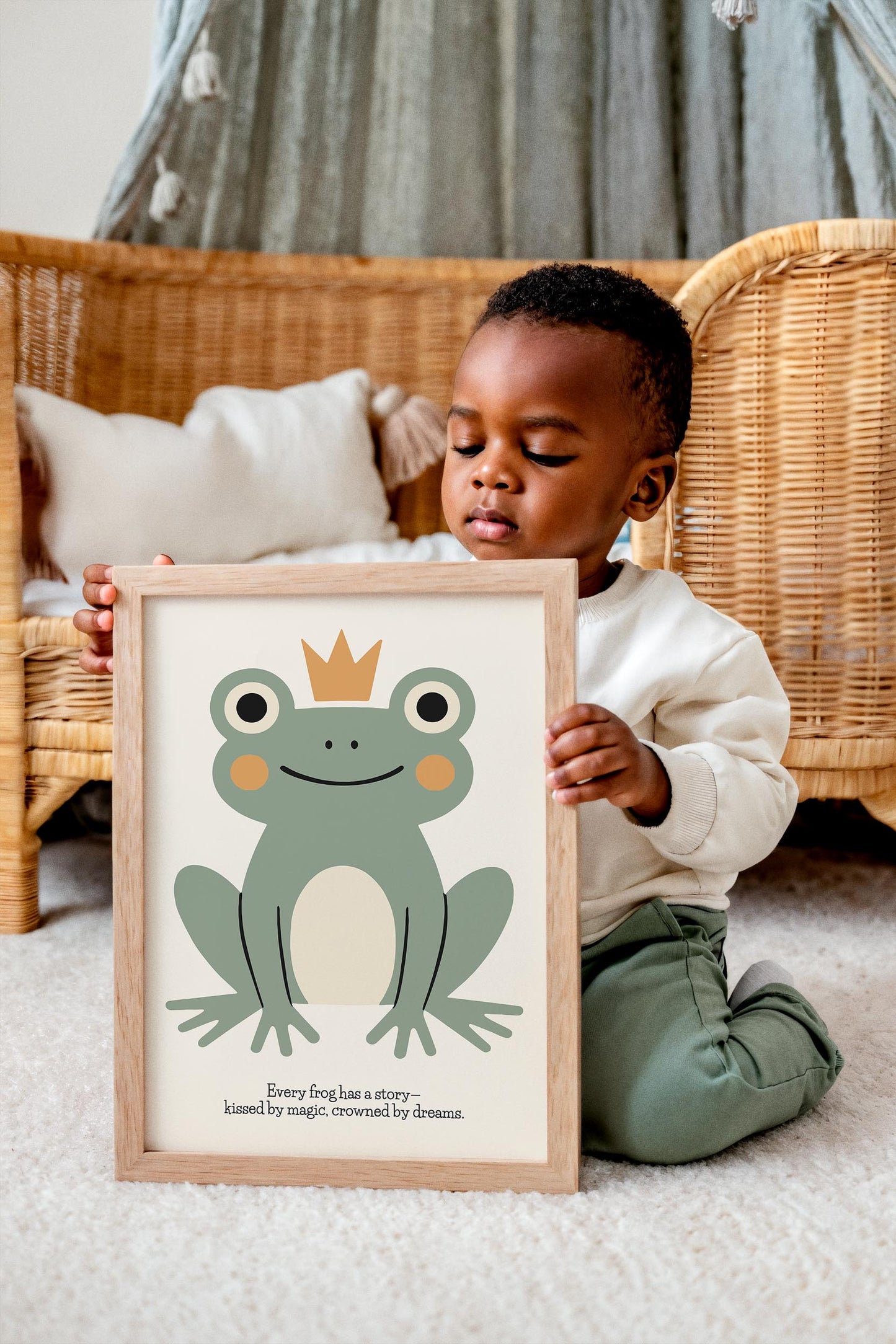 Magical Frog Poster – Kids Room Wall Art