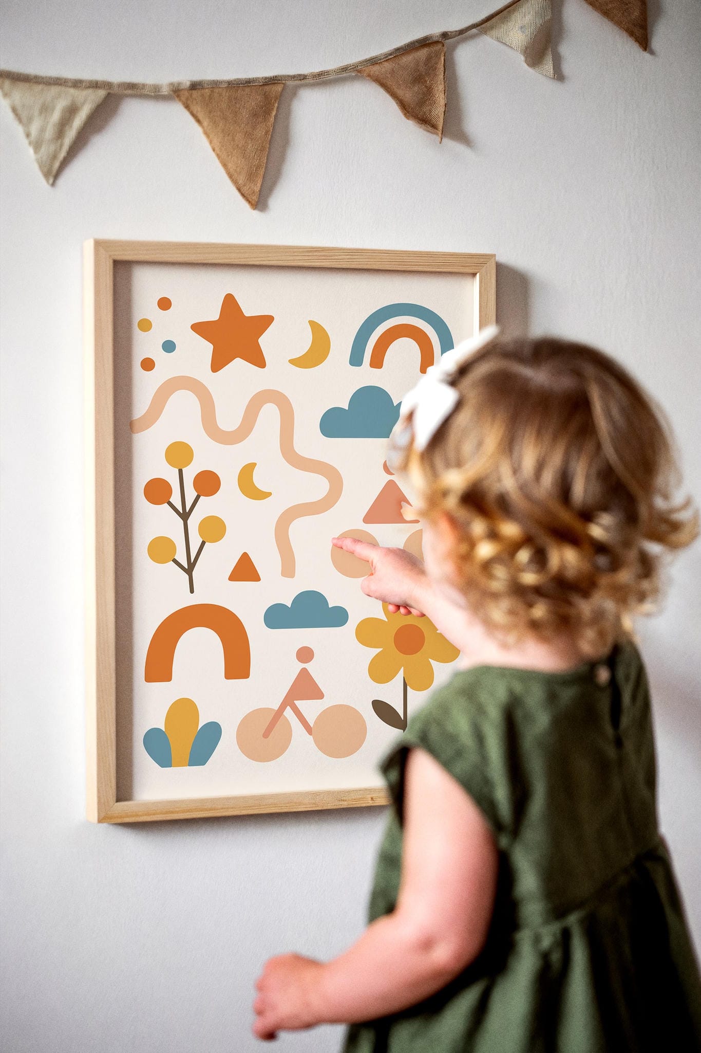 Abstract Kids Room Decor Poster – Playful & Modern Wall Art