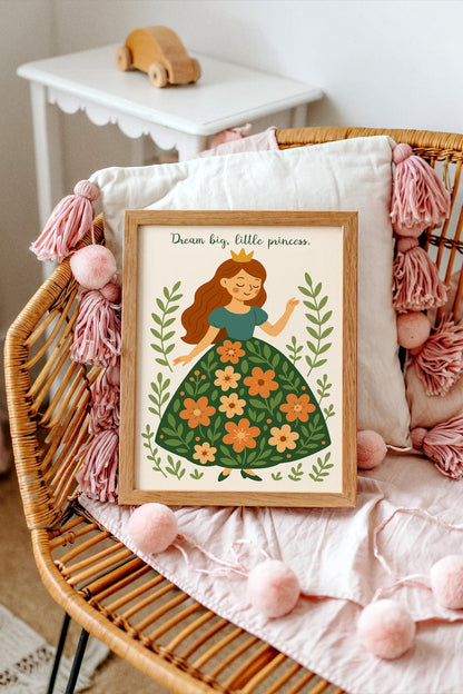 Little Princess Dream Big – Nursery Wall Art