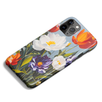 Retro Flower Painting iPhone Case