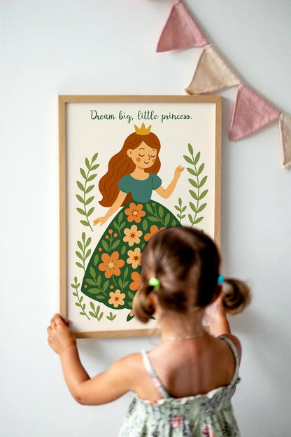 Little Princess Dream Big – Nursery Wall Art