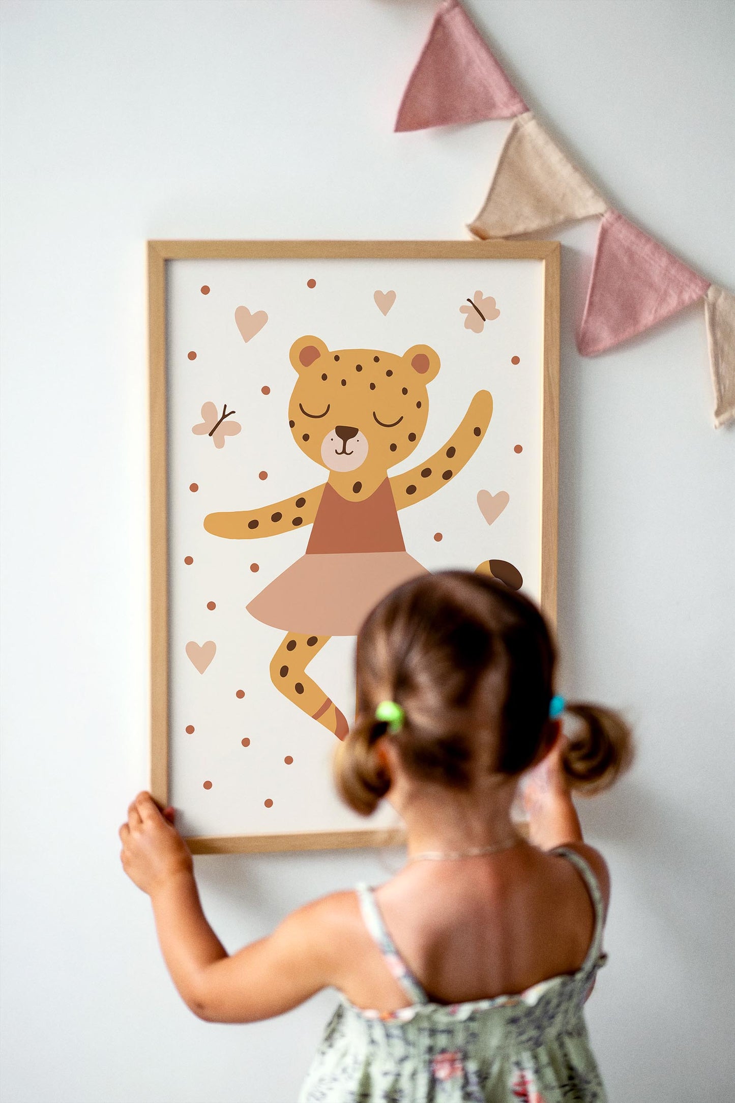 Cheetah Ballerina Print - Cute Kids Wall Art