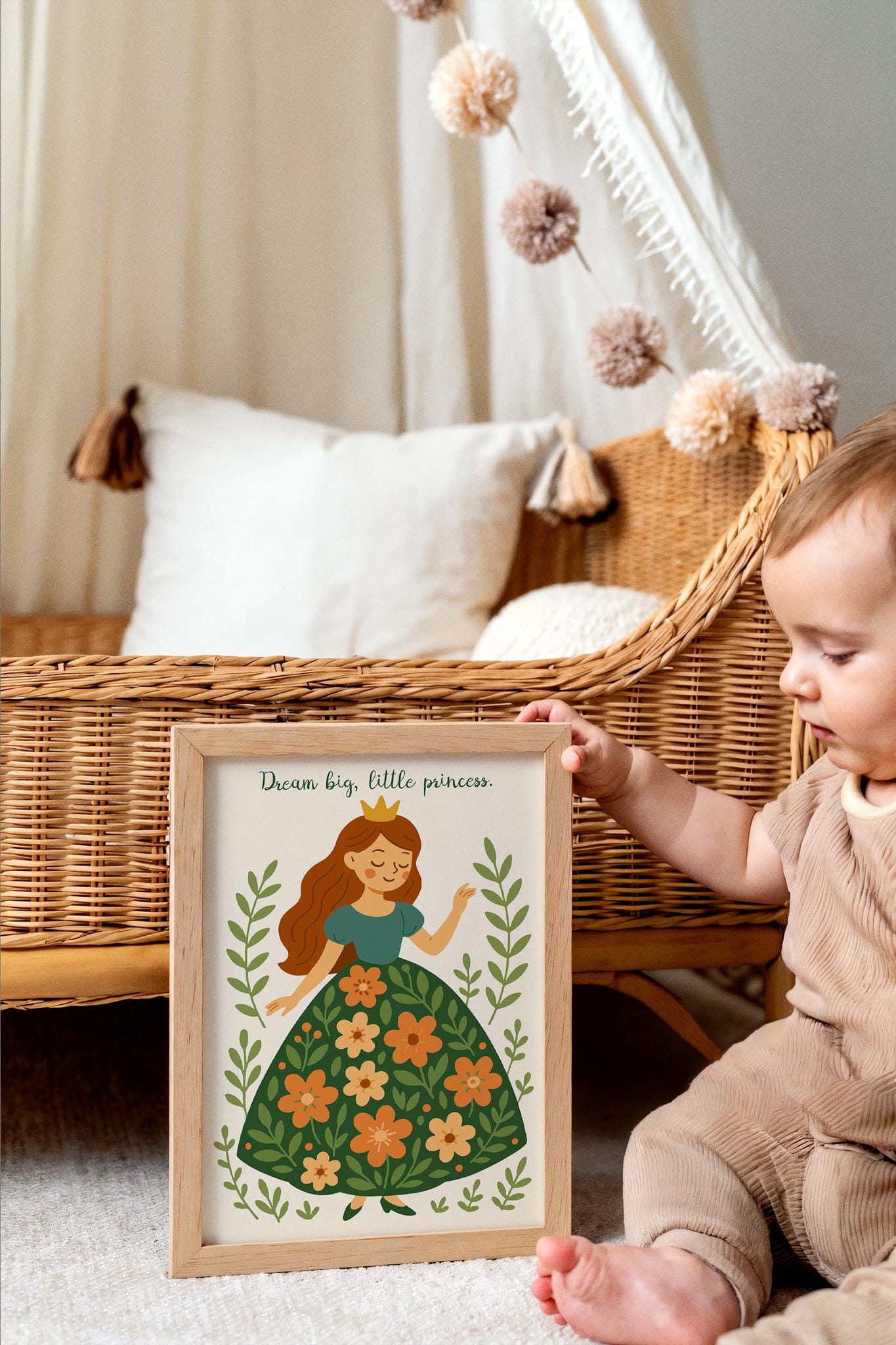 Little Princess Dream Big – Nursery Wall Art