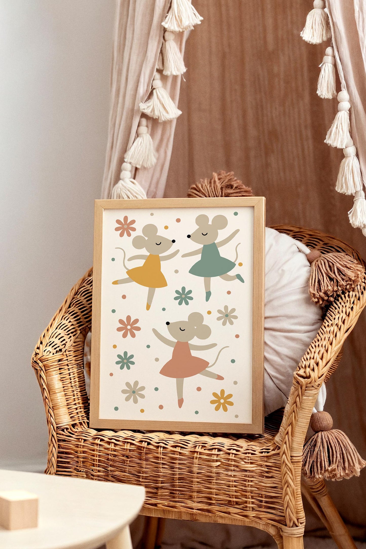 Little Mice Ballet Print - Cute Kids Wall Art