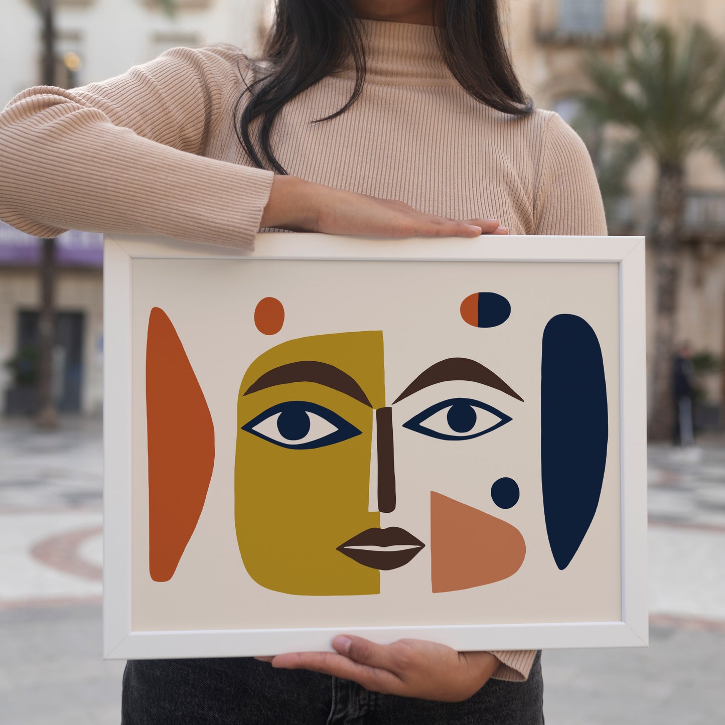 Modern Face Horizontal Art Print