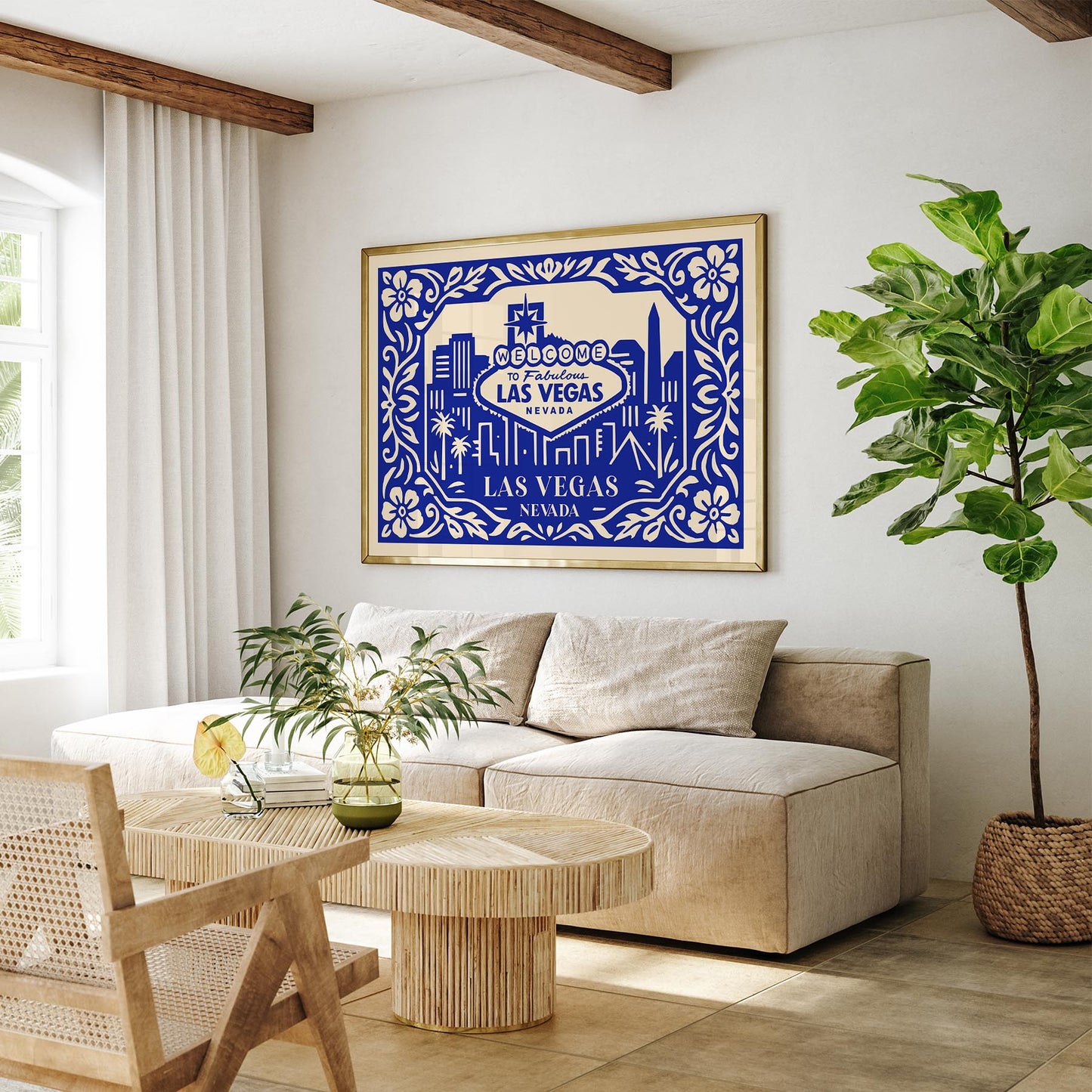 Las Vegas Nevada Poster - Horizontal Travel Wall Art