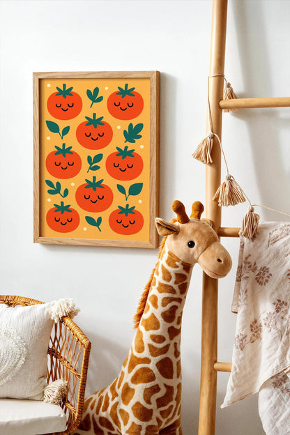 Happy Tomatoes Wall Art – Playful Kitchen Decor