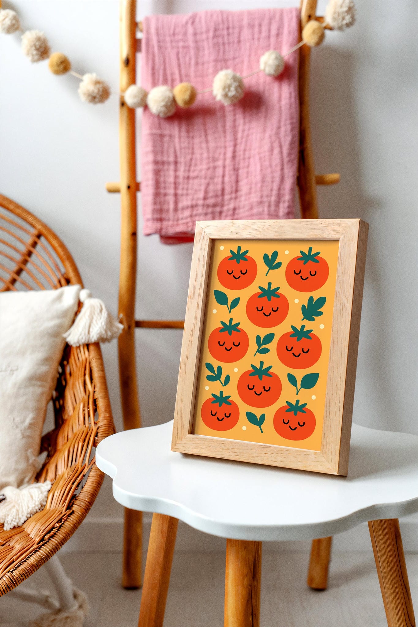 Happy Tomatoes Wall Art – Playful Kitchen Decor