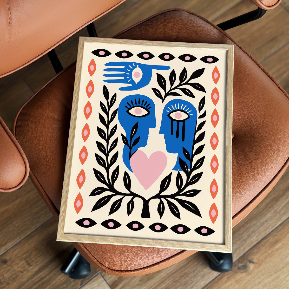 Abstract Faces Botanical Wall Art