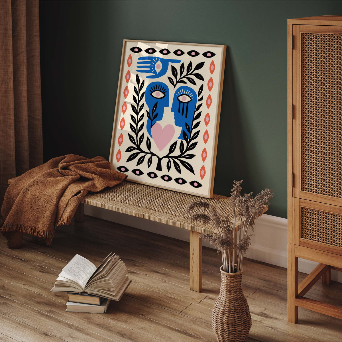 Abstract Faces Botanical Wall Art