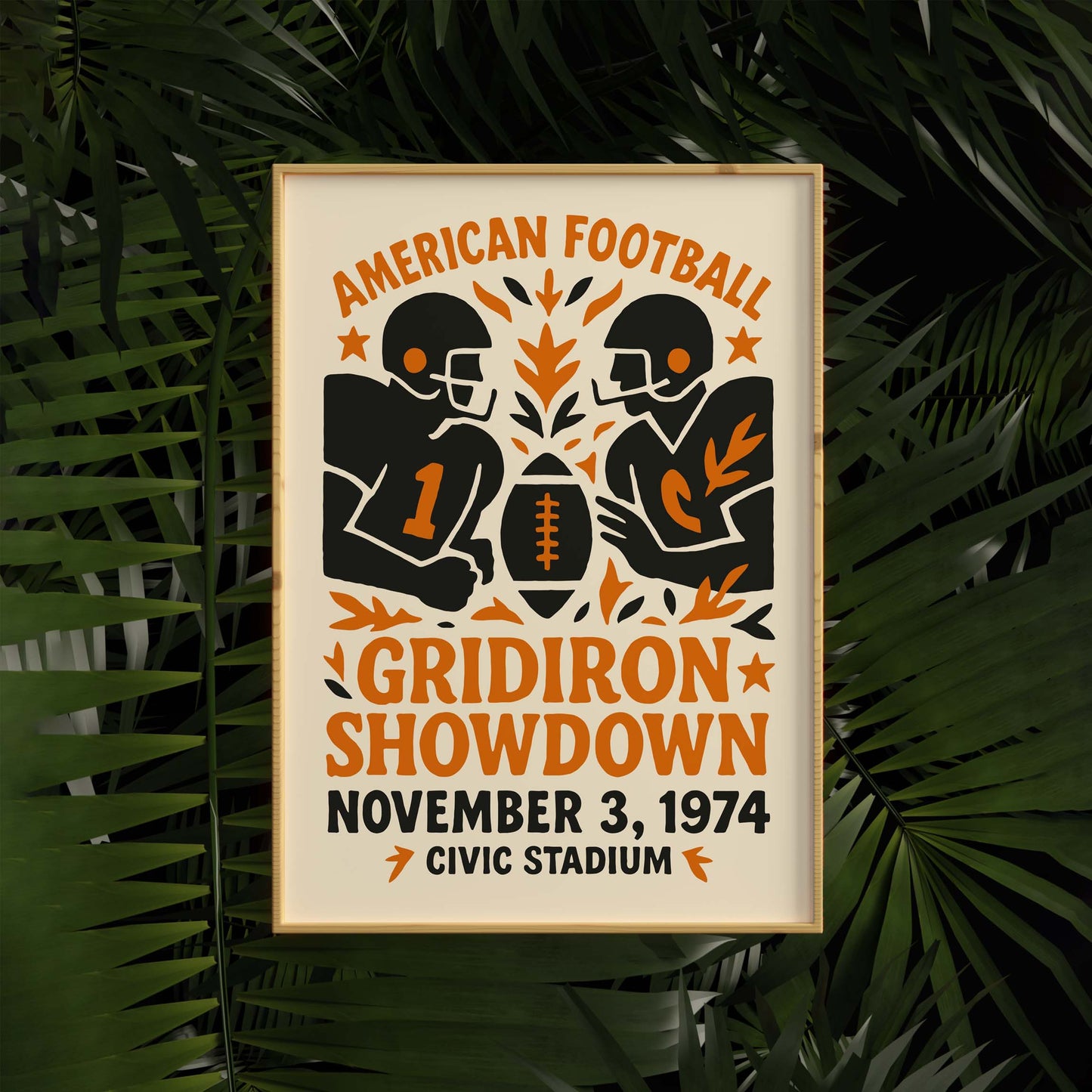 American Football Gridiron Poster