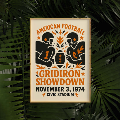 American Football Gridiron Poster