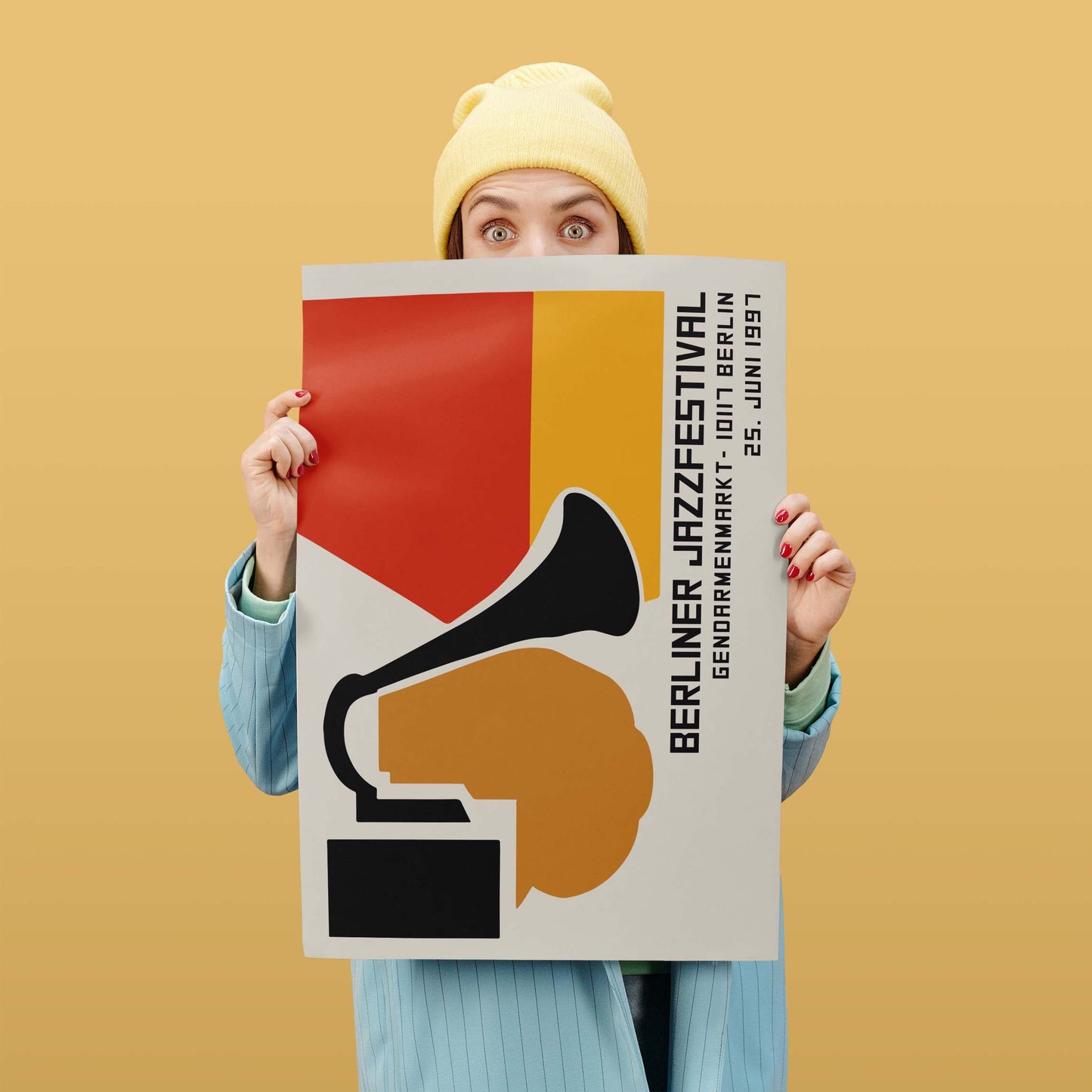 Berlin Jazz Festival Gramophone Poster