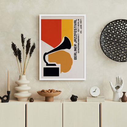 Berlin Jazz Festival Gramophone Poster