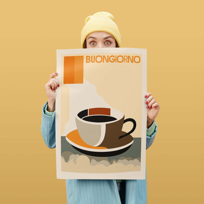 Buongiorno Italian Coffee Kitchen Poster Print