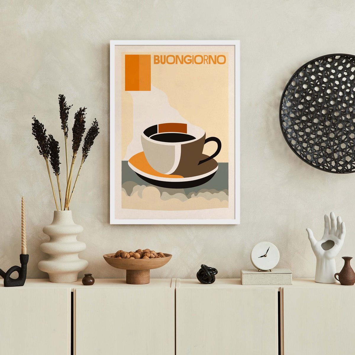 Buongiorno Italian Coffee Kitchen Poster Print
