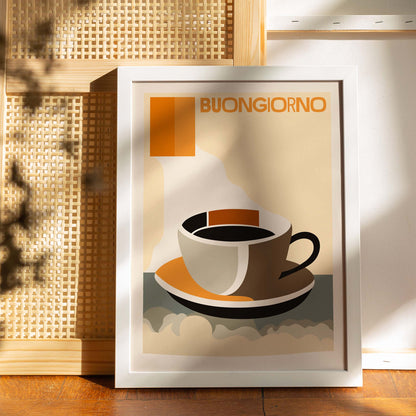 Buongiorno Italian Coffee Kitchen Poster Print