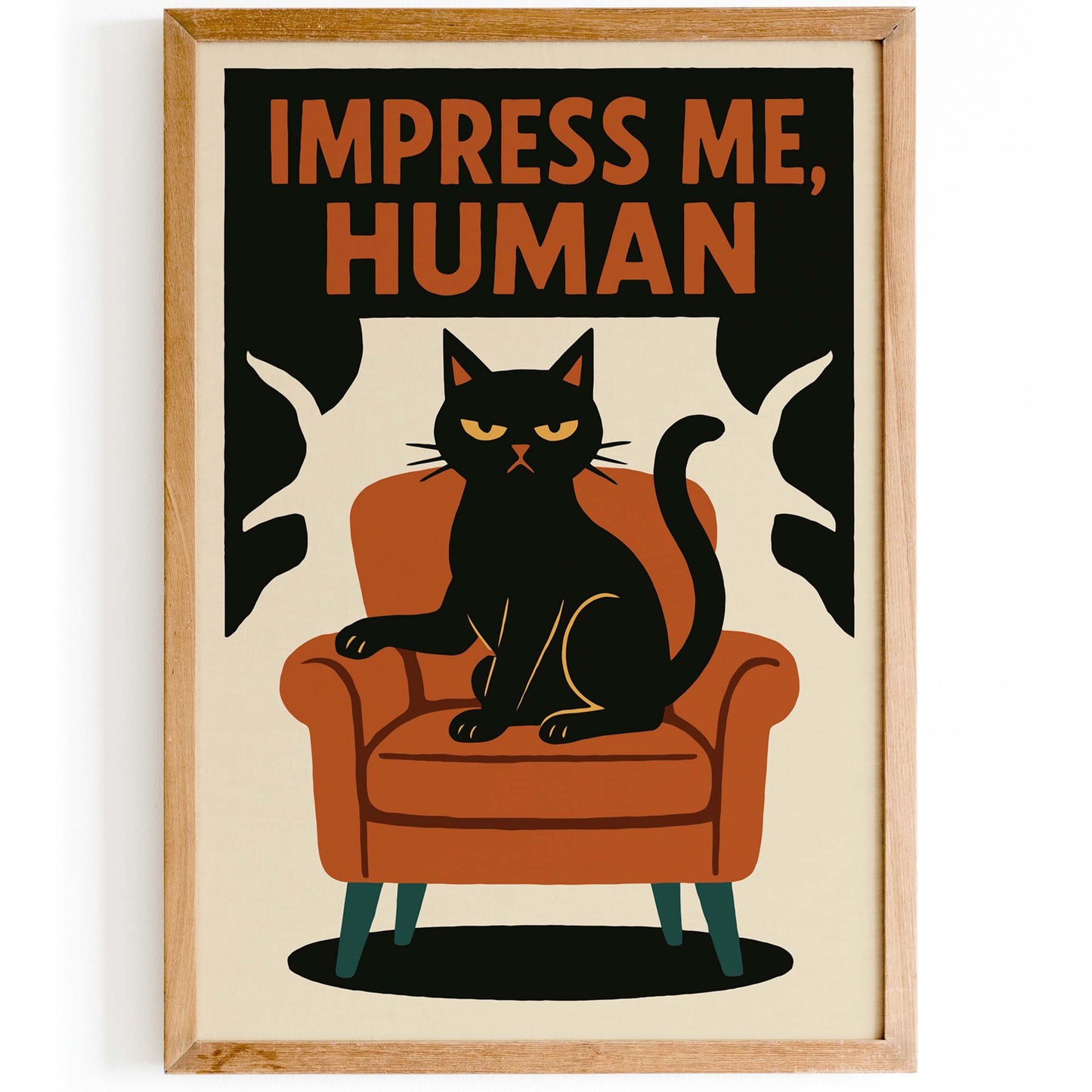 Cat Attitude Wall Art Print