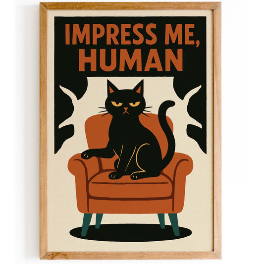 Cat Attitude Wall Art Print