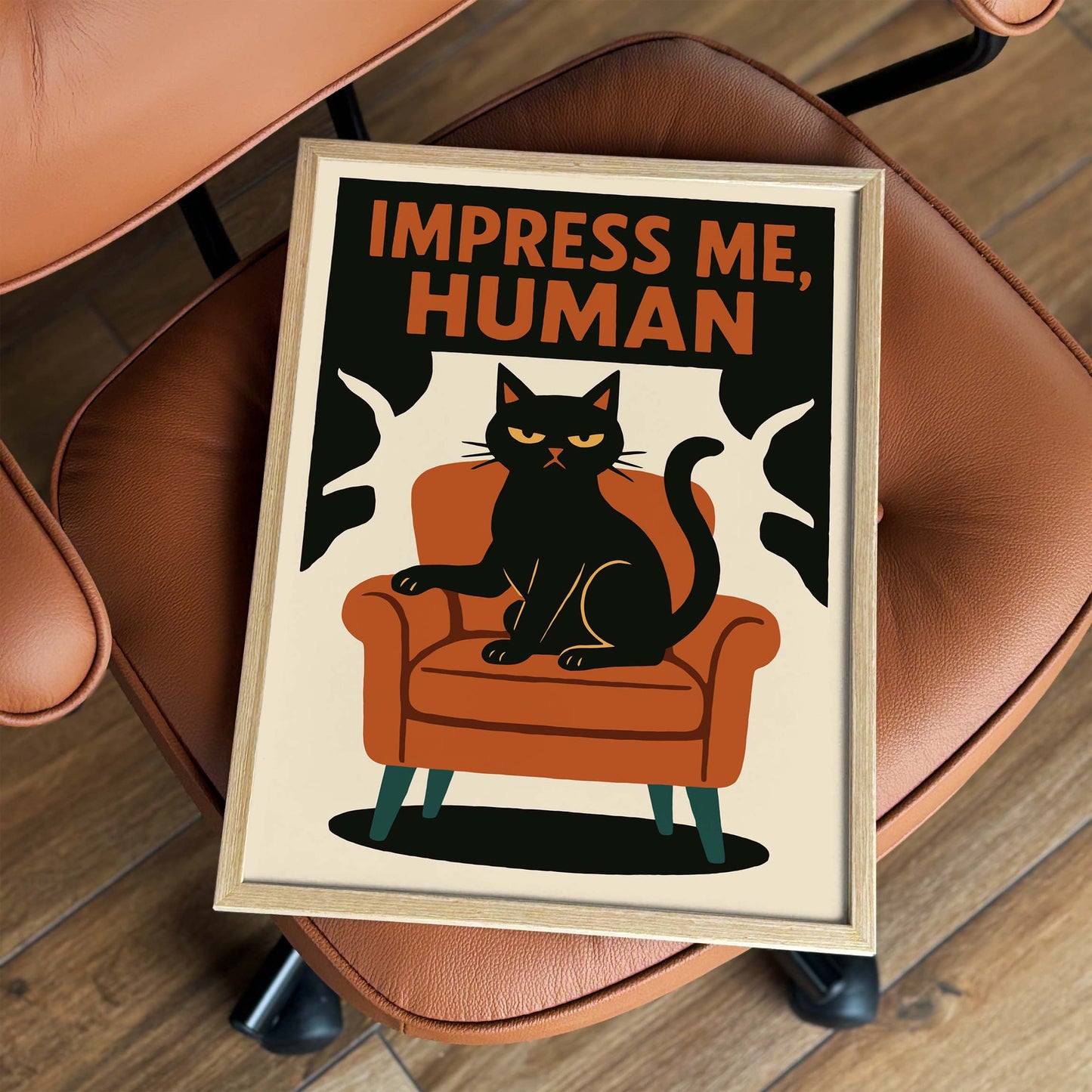 Cat Attitude Wall Art Print