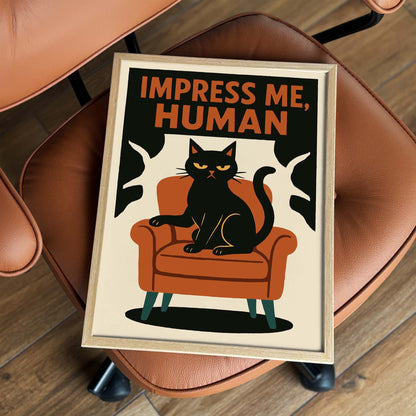 Cat Attitude Wall Art Print