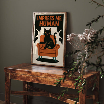 Cat Attitude Wall Art Print
