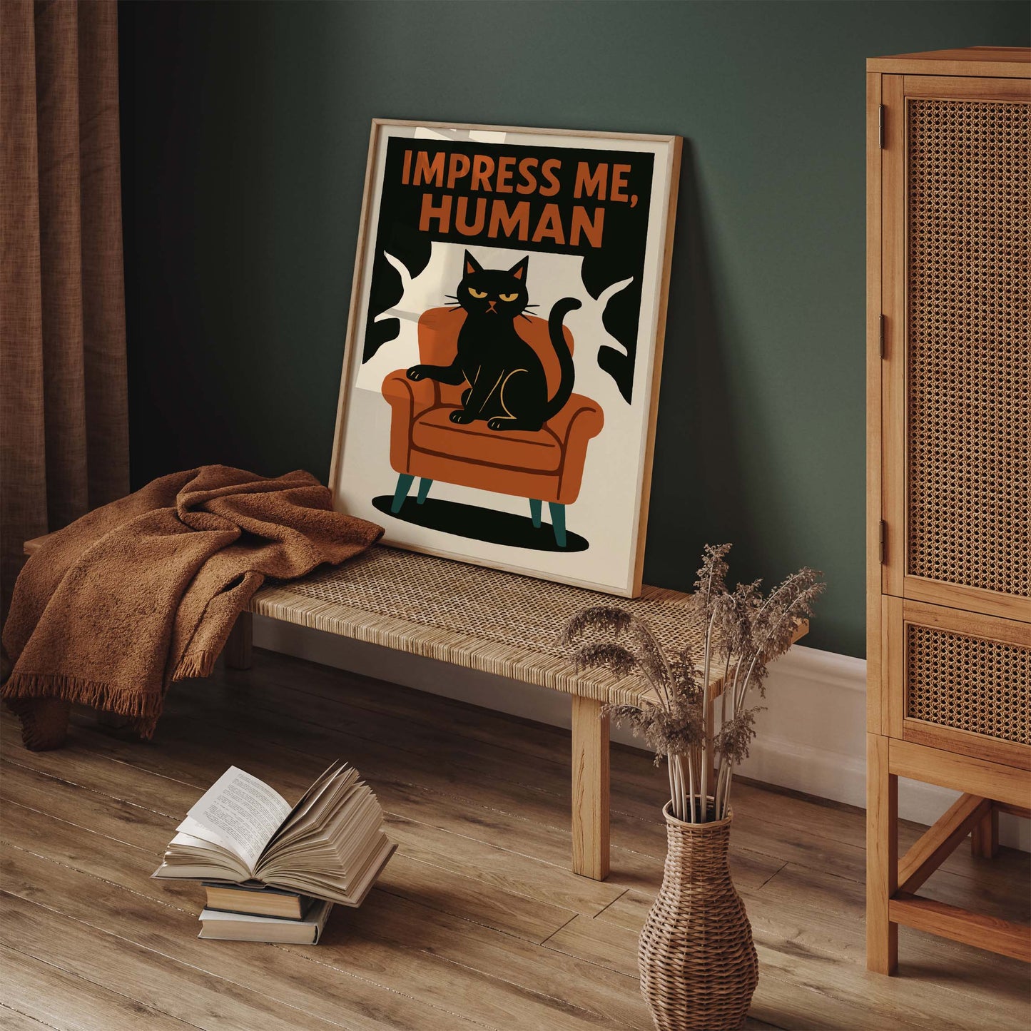 Cat Attitude Wall Art Print