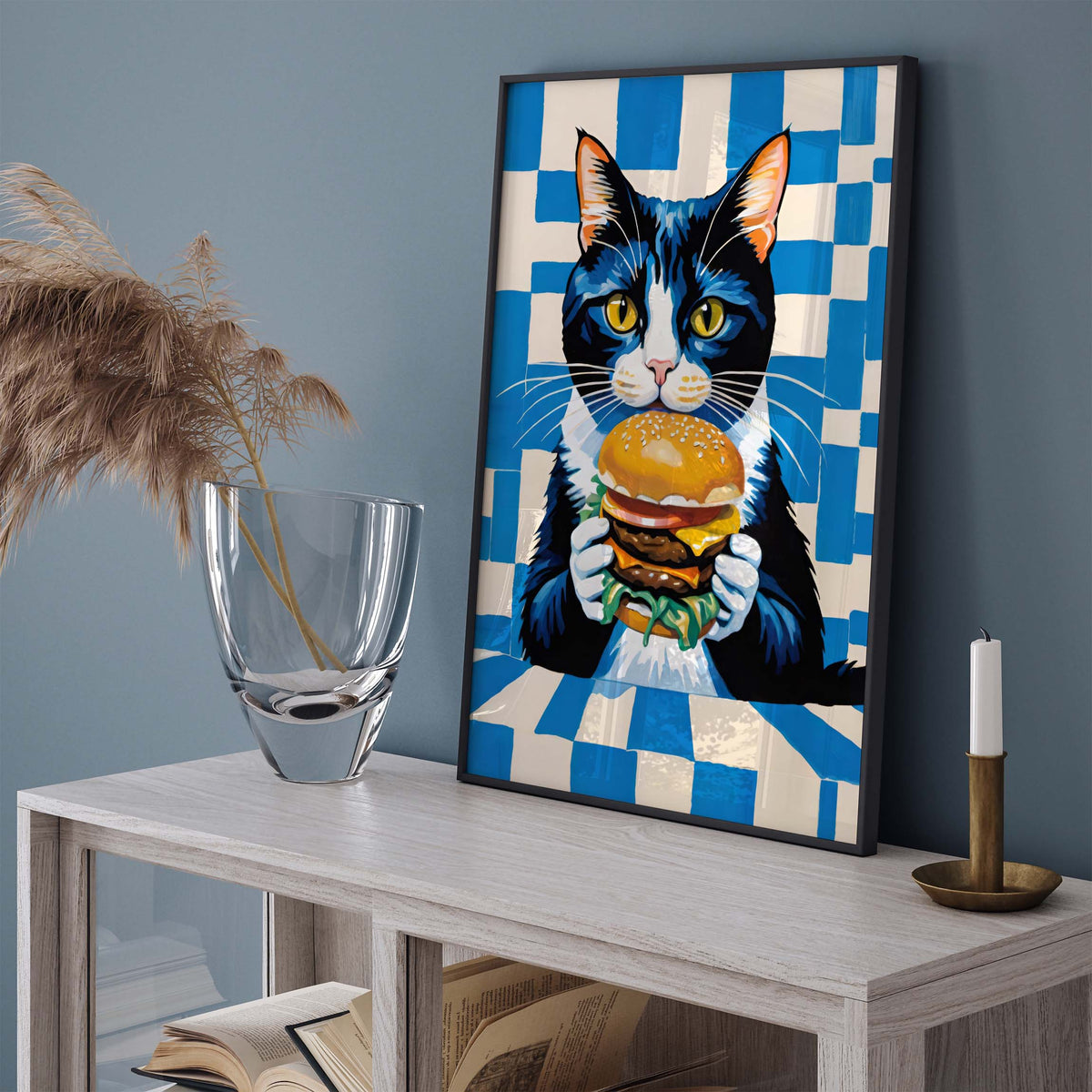 Cat Burger Food Print