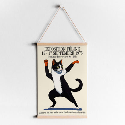 Dancing Cat Exposition Vintage Poster Print