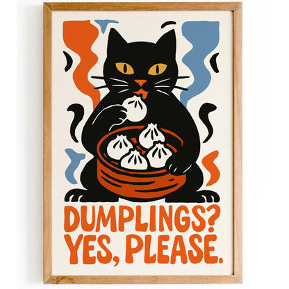 Dumplings Kitchen Wall Art Print