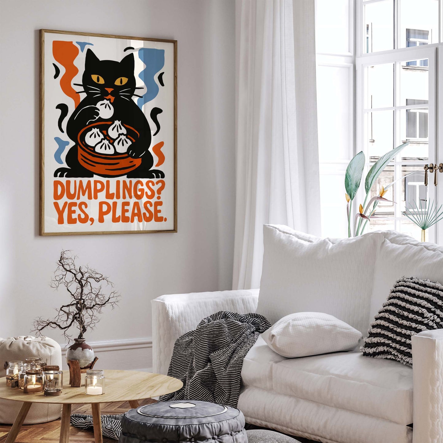 Dumplings Kitchen Wall Art Print