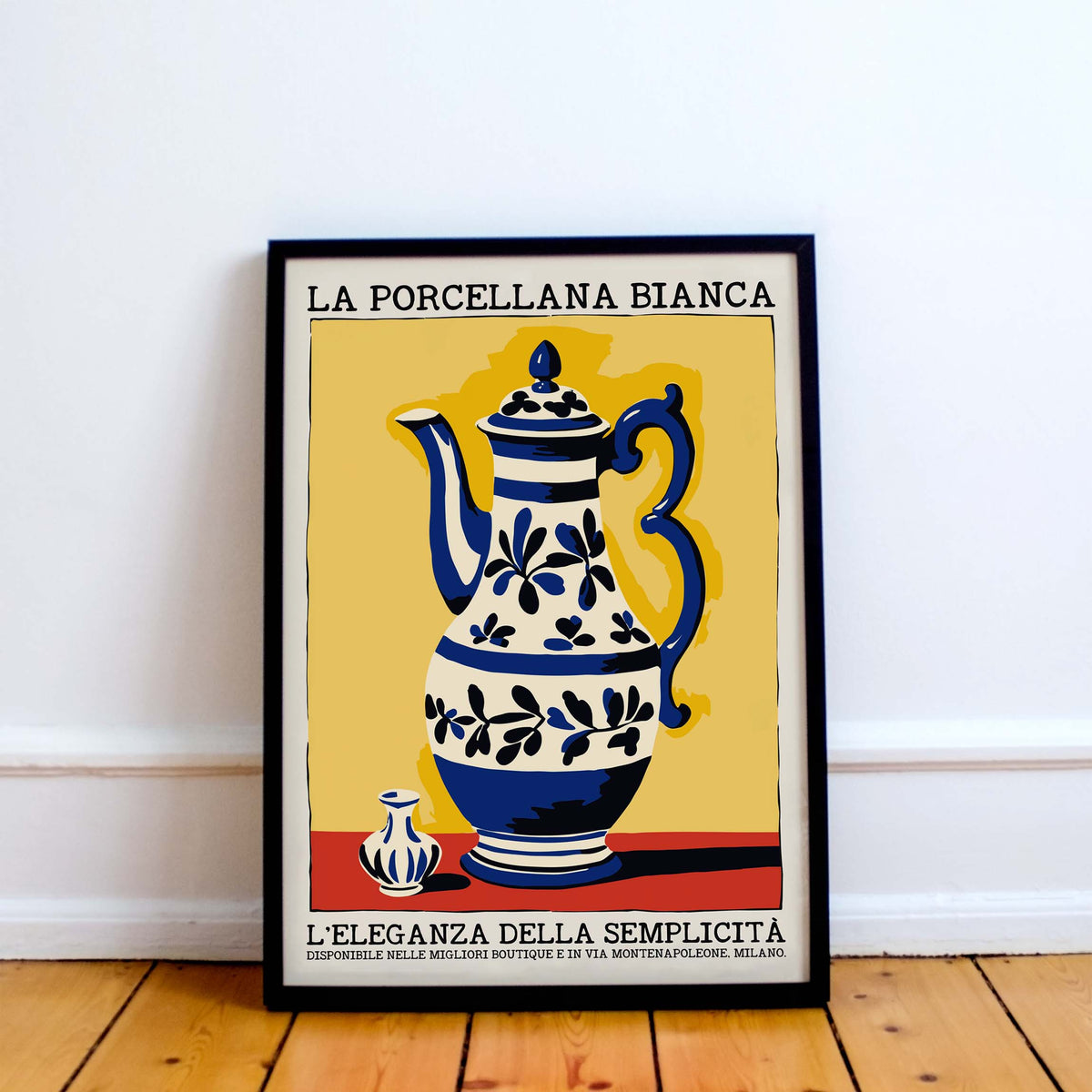 Italian Porcelain Teapot Poster
