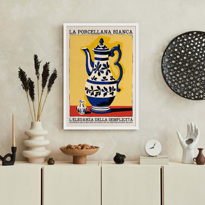 Italian Porcelain Teapot Poster