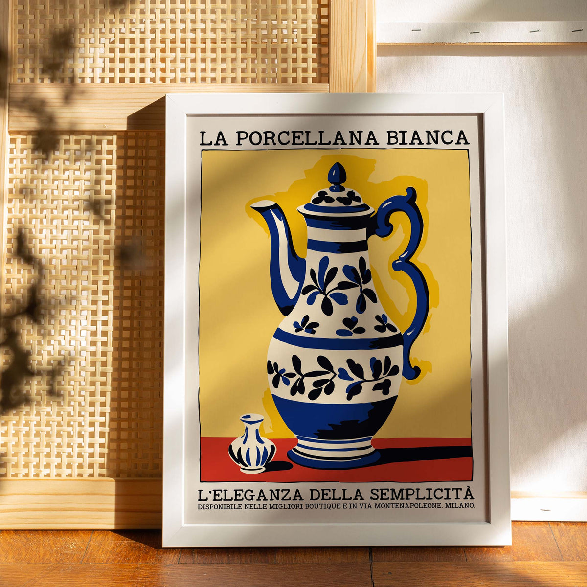 Italian Porcelain Teapot Poster