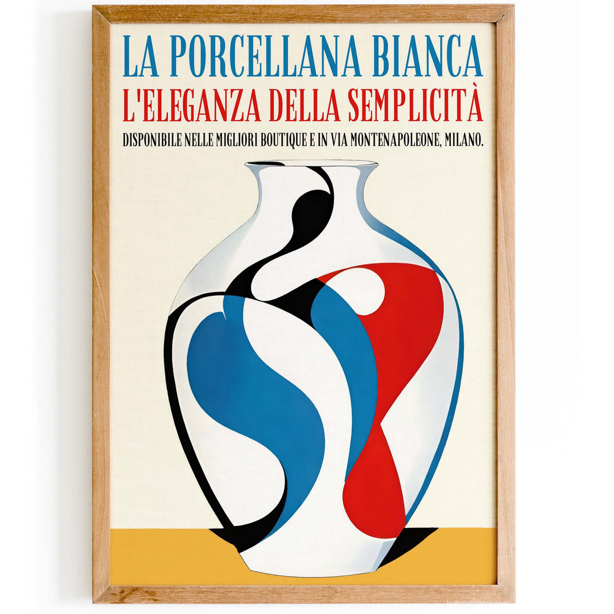 Italian Porcelain Vase Poster