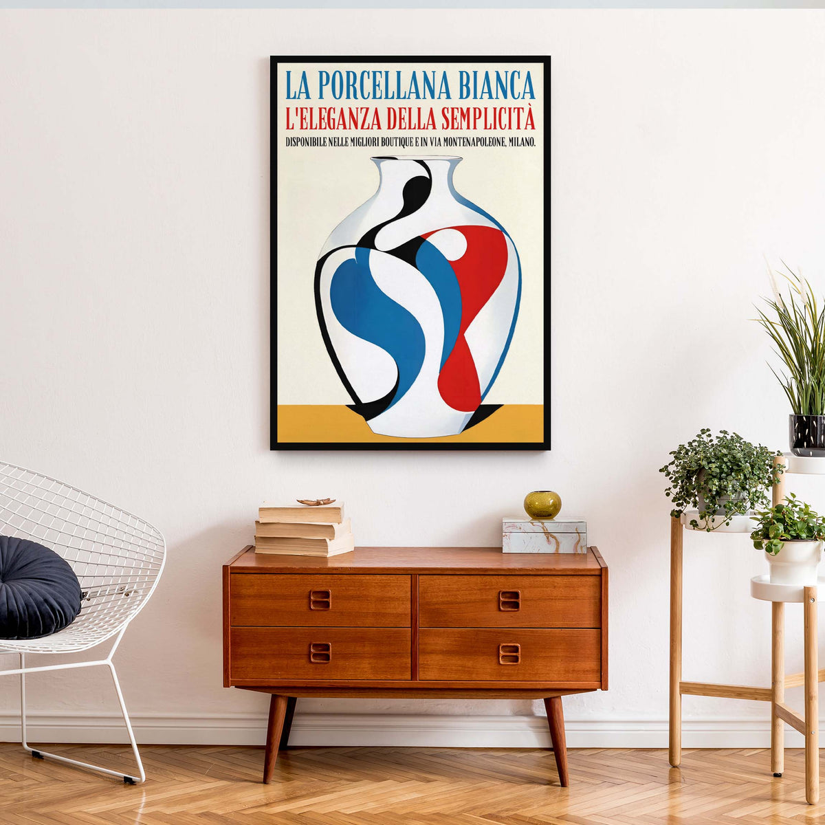 Italian Porcelain Vase Poster