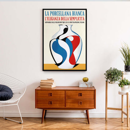 Italian Porcelain Vase Poster