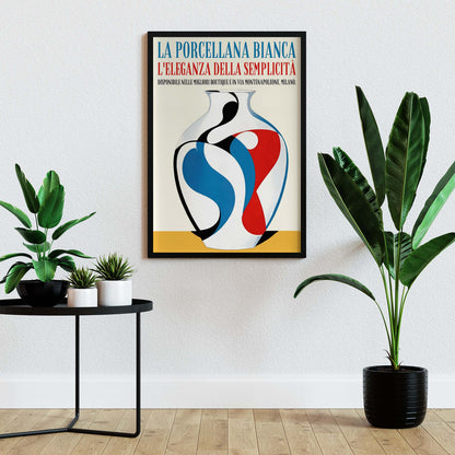 Italian Porcelain Vase Poster