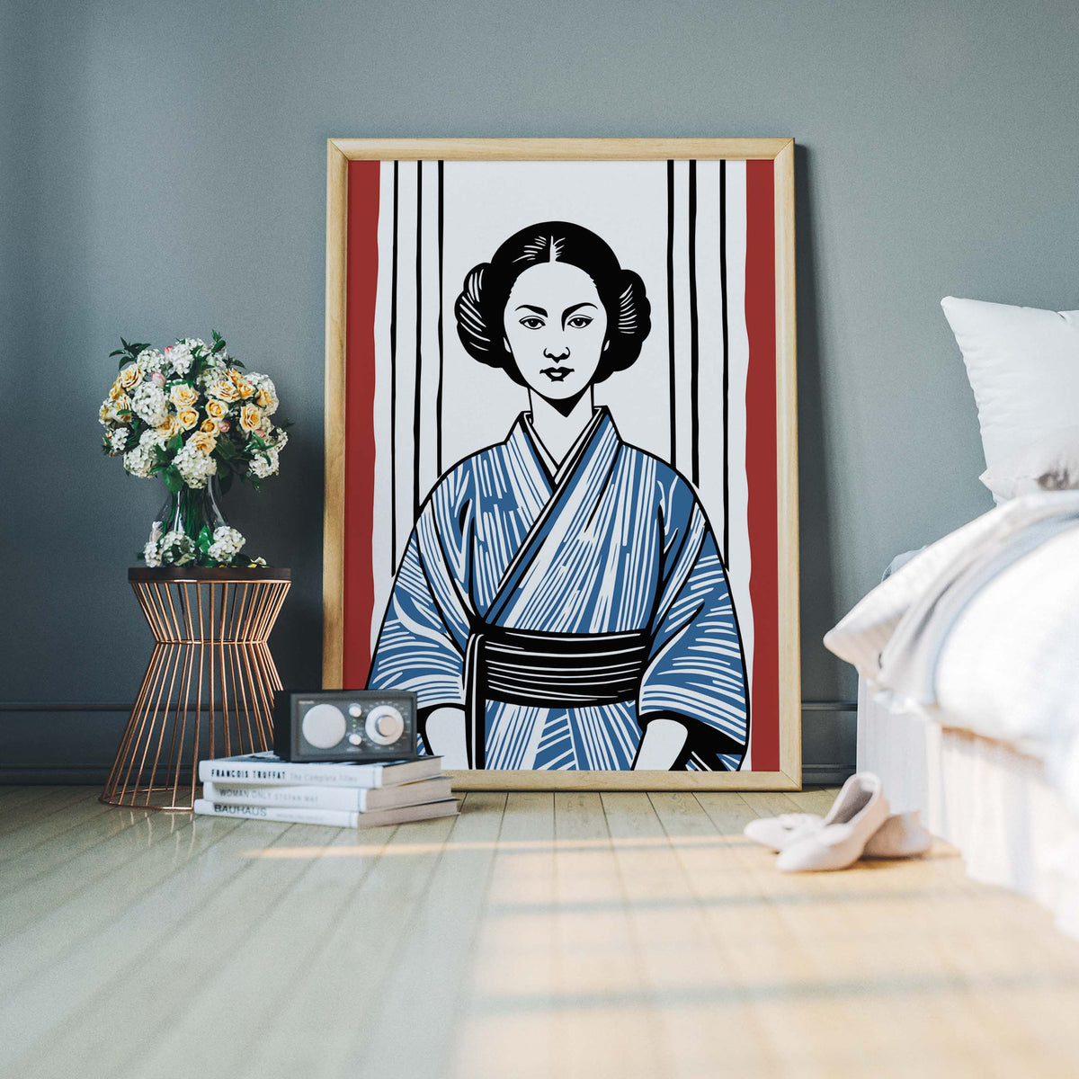 Japanese Kimono Woman Poster