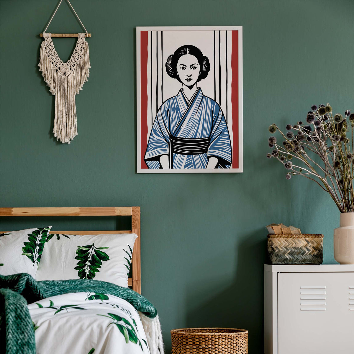 Japanese Kimono Woman Poster