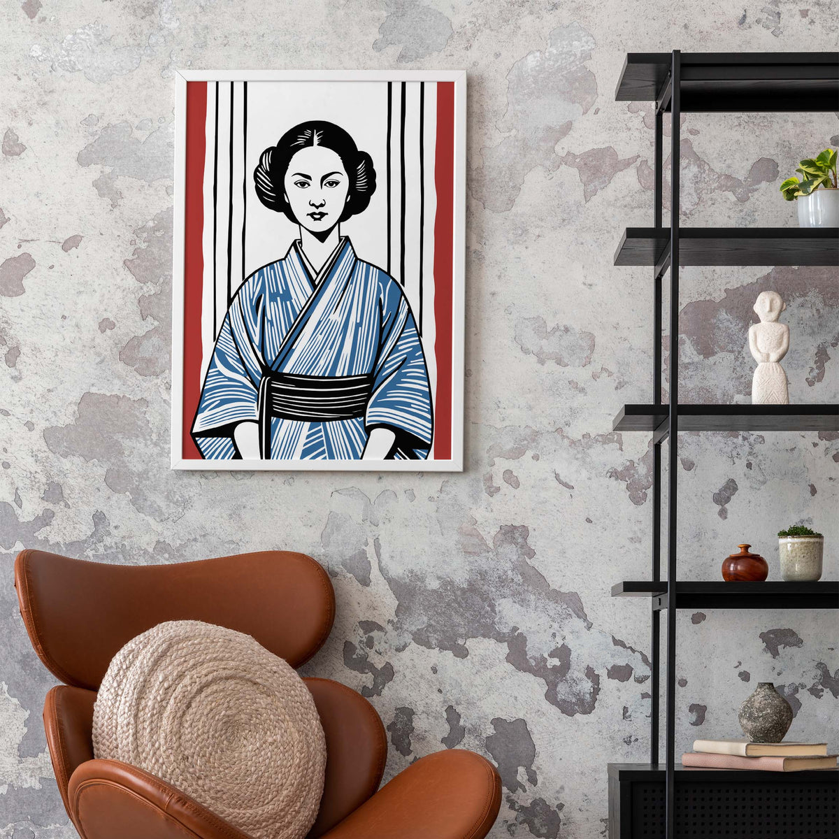 Japanese Kimono Woman Poster
