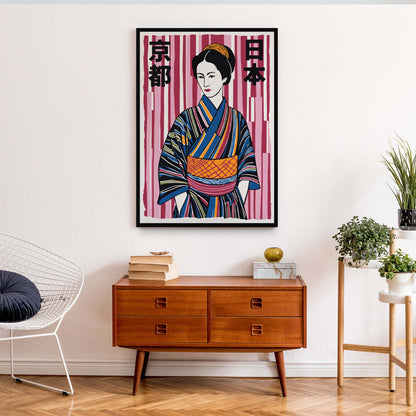 Japanese Kimono Woman Print
