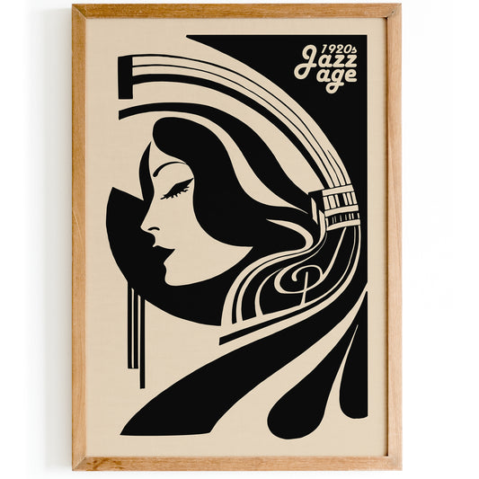Jazz Age 1920 Music Elegant Art Print