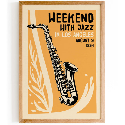Jazz Los Angeles Wall Art Print