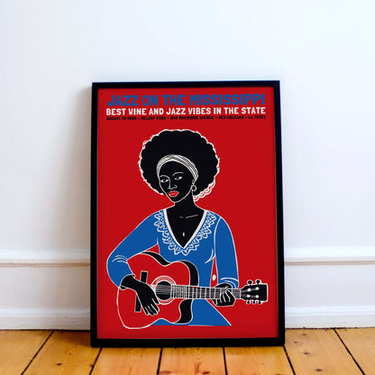 Jazz On The Mississippi Poster